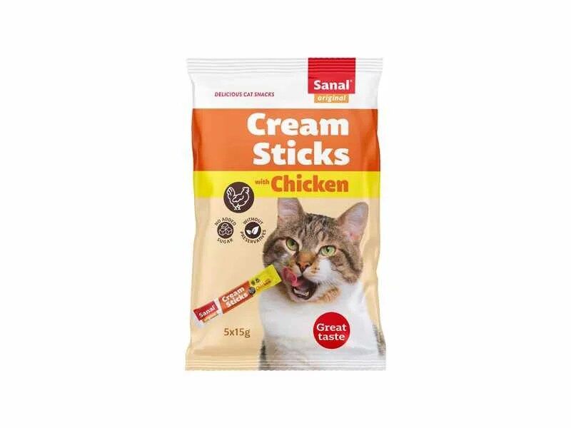 Sanal Cat - Cream Sticks Frango