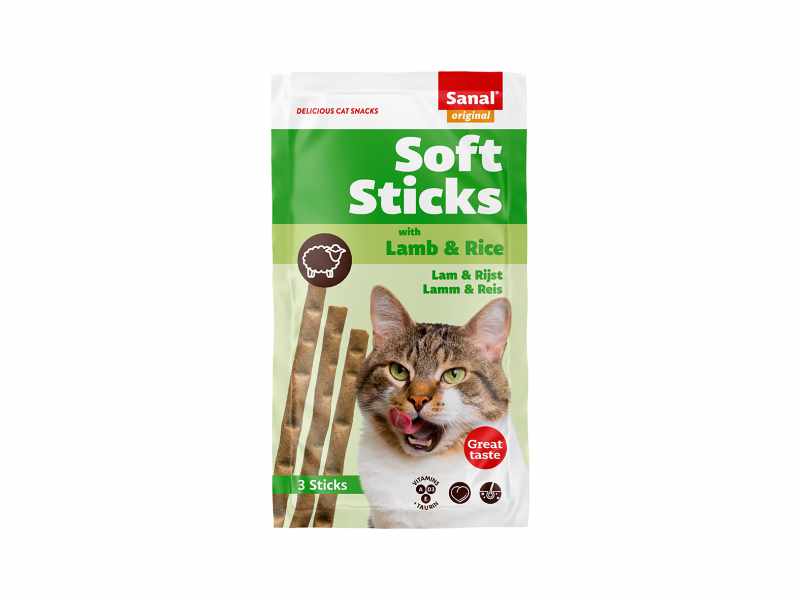 Sanal Cat - Soft Sticks Lamb & Rice