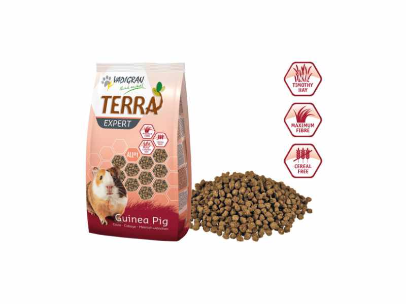 Terra Expert - Alimento Extrusionado para Porquinho-da-Índia da Vadigran