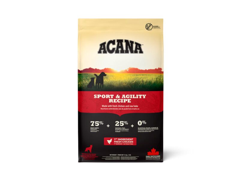 Acana Sport & Agility – Ração Natural Sem Cereais para Cães Ativos