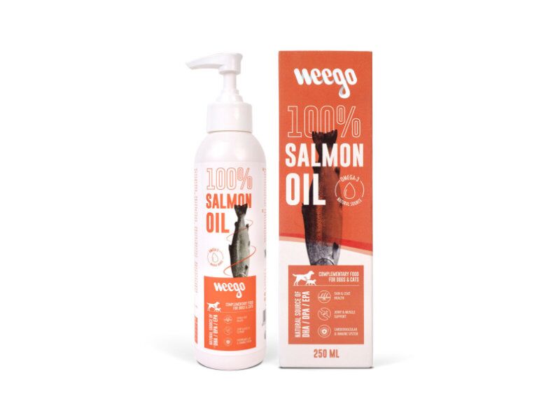Óleo de Salmão Natural da Weego – Cães e Gatos