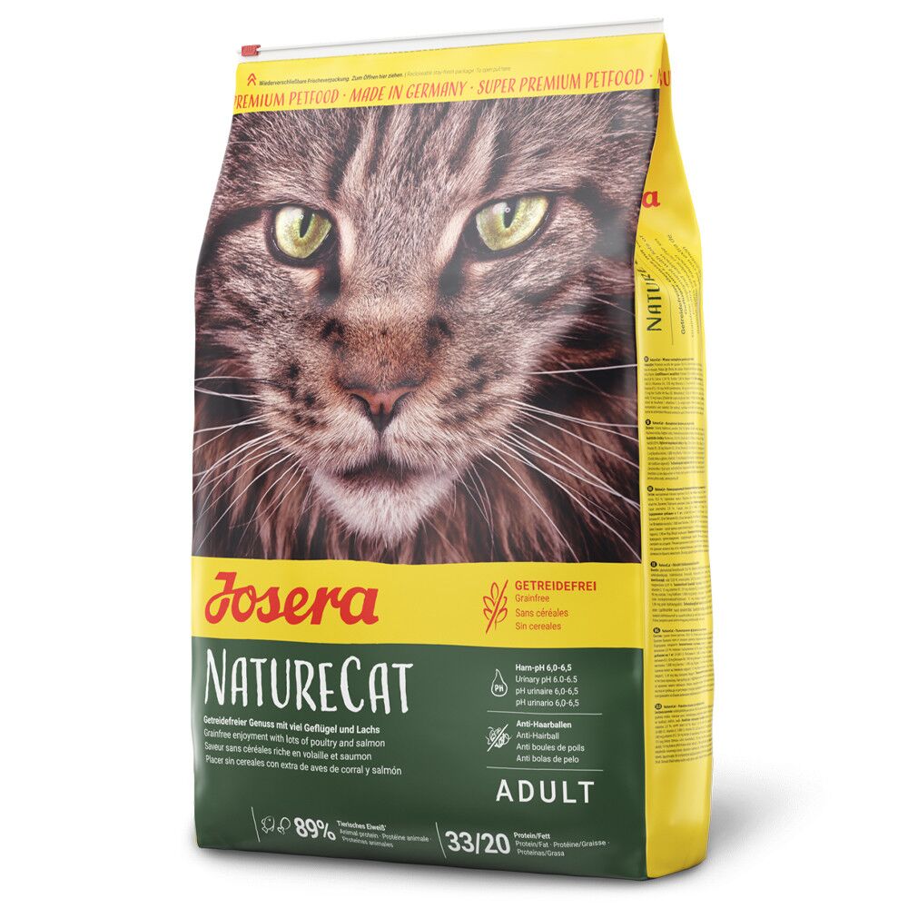 Josera NatureCat Grainfree – Ração seca para gato adulto de Aves e Salmão