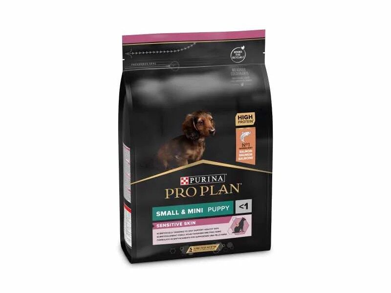 Pro Plan Sensitive Skin Small & Mini Puppy - Salmão 3Kg