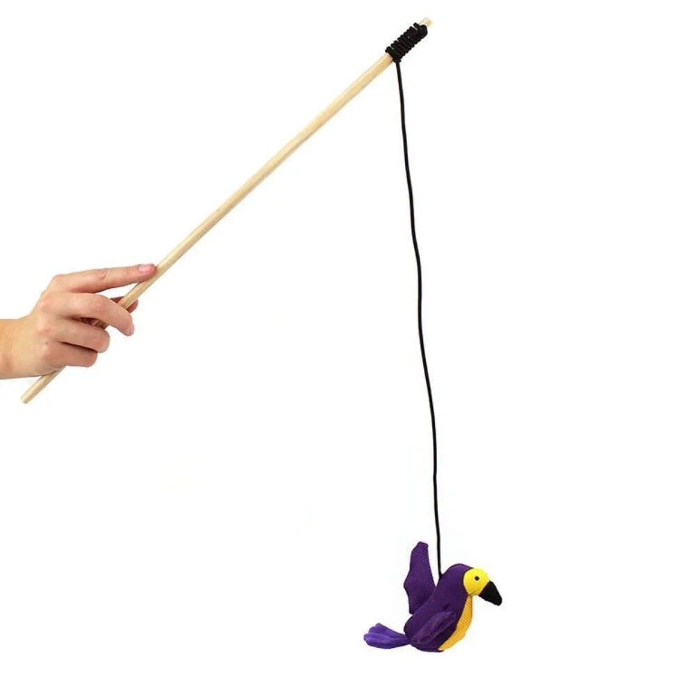 Beco Cat Nip Wand Toy - Hummingbird