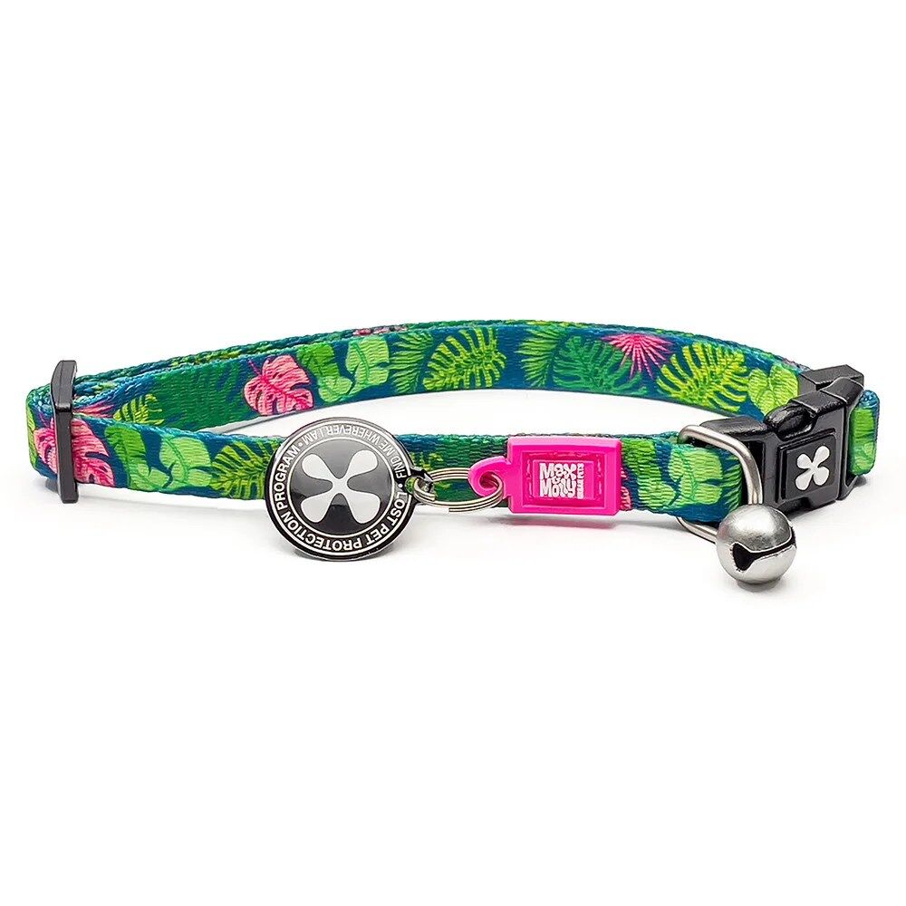 Coleira Tropical com ID Tag para gato - Max & Molly