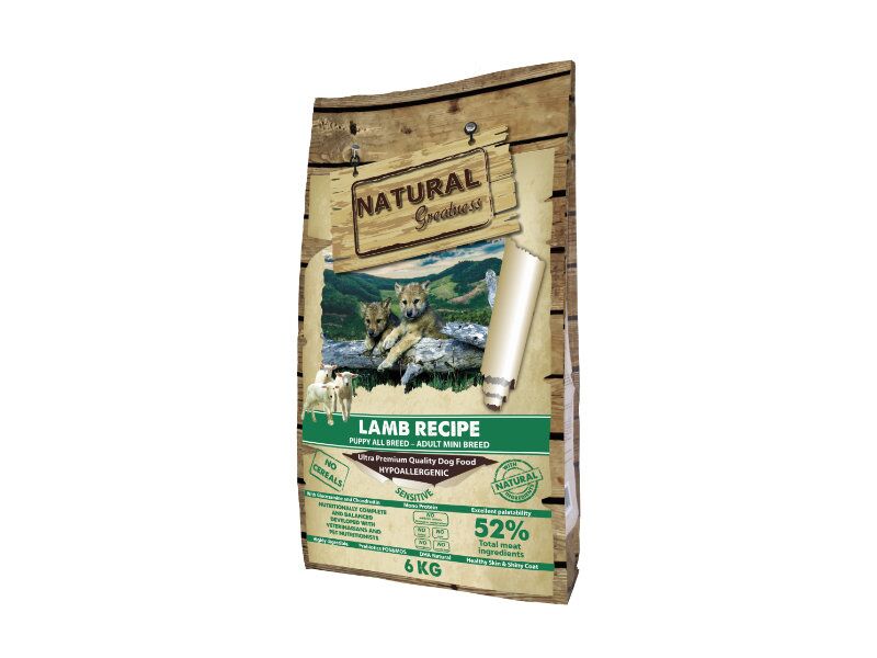 Natural Greatness Lamb Sensitive – Starter Puppy & Adult Mini