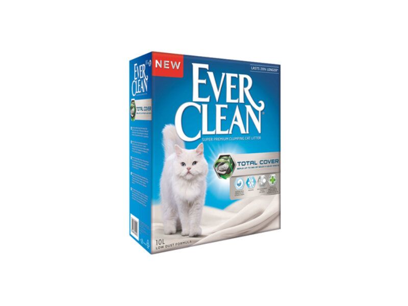 Areia Auto Aglomerante Ever Clean Total Cover