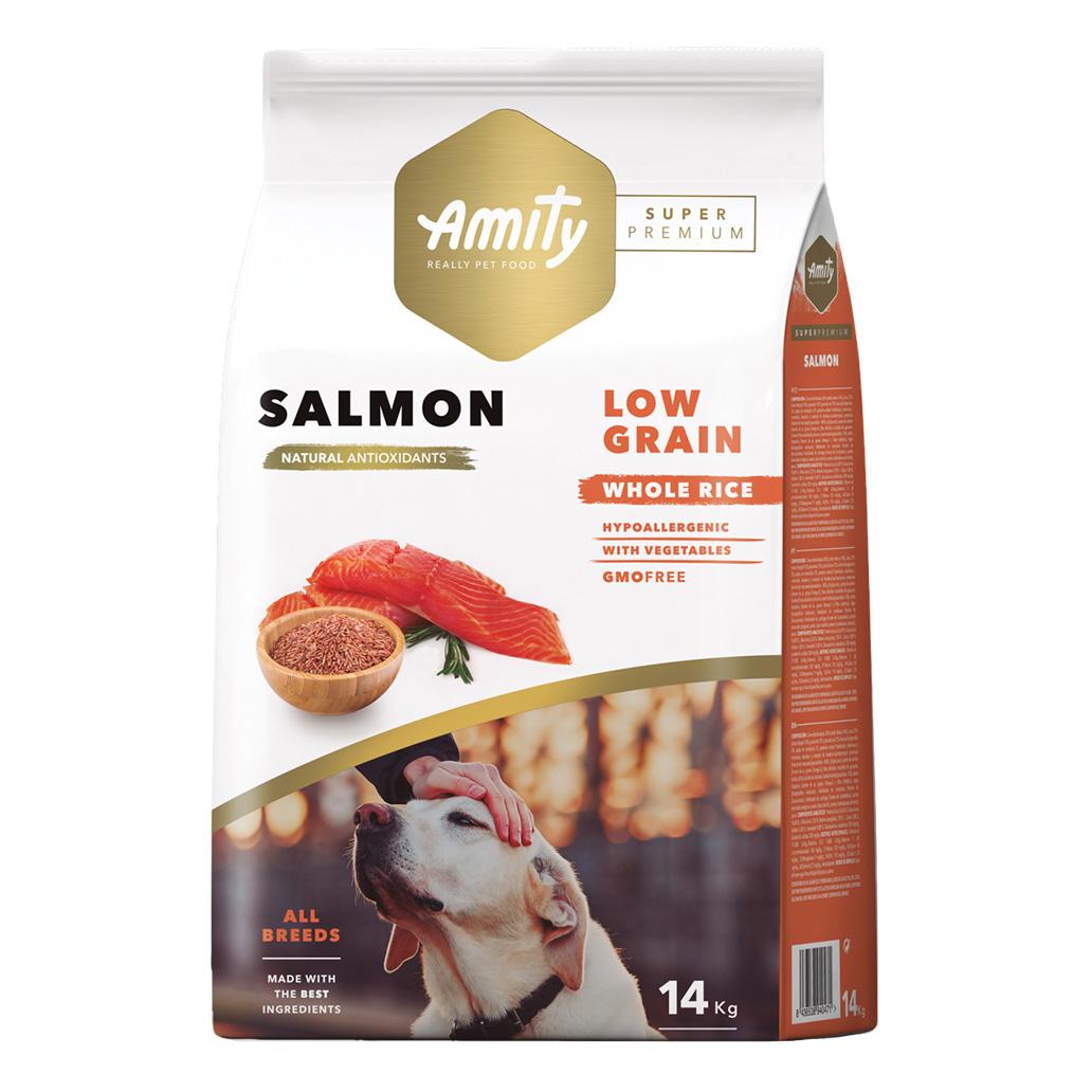 Amity Dog Super Premium (Low Grain) Adult Salmão