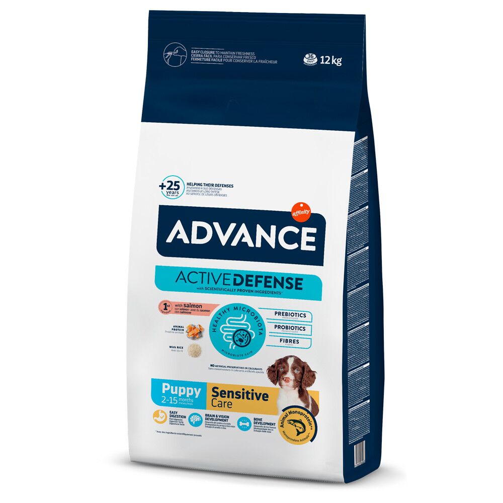 Advance Puppy Sensitive – Ração Seca para Cachorro com Sensibilidades de Salmão e Arroz