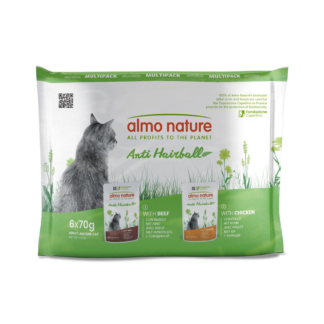 "Almo Nature" Cat Functional Anti Hairball Multipack