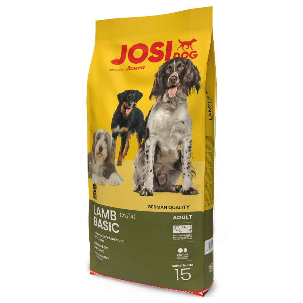 JosiDog Lamb Basic – Ração seca para cão adulto de Cordeiro