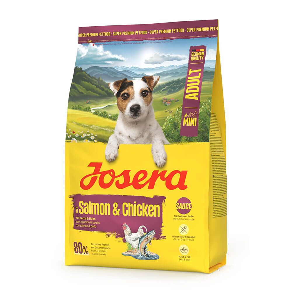 Josera Mini – Ração seca para cão adulto pequeno de Salmão e Frango