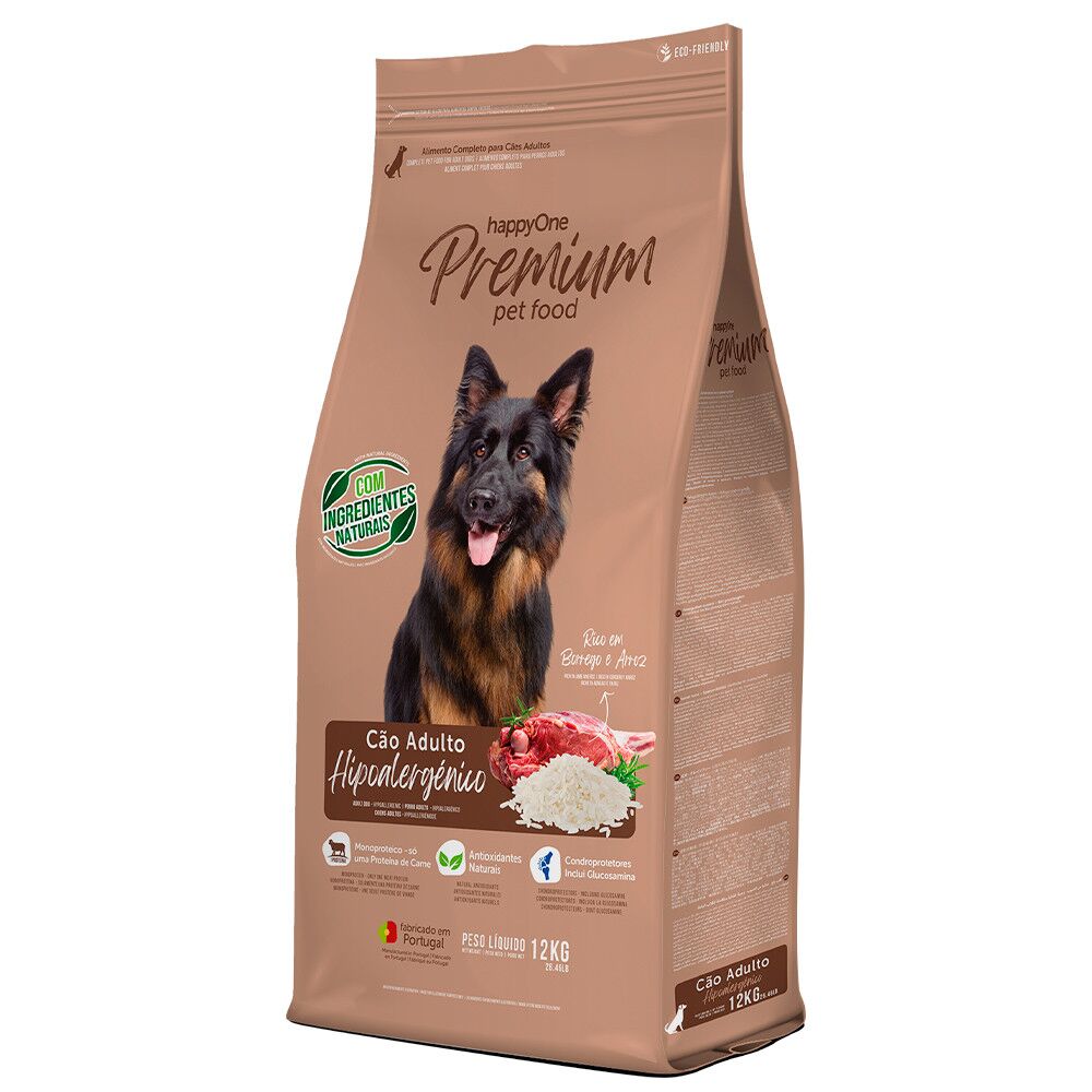 HappyOne Premium Cão Adulto Hipoalergénico