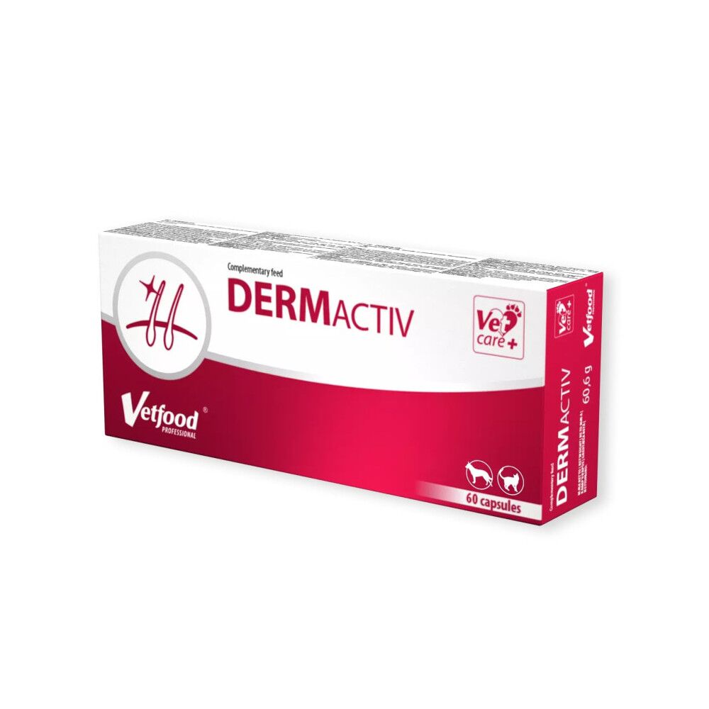 DermActiv da VetFood – Suplemento para a queda de pelo e dermatose em cães e gatos