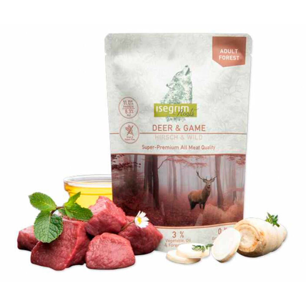 Isegrim Roots Veado e Carne de Caça com Óleo de Açafrão