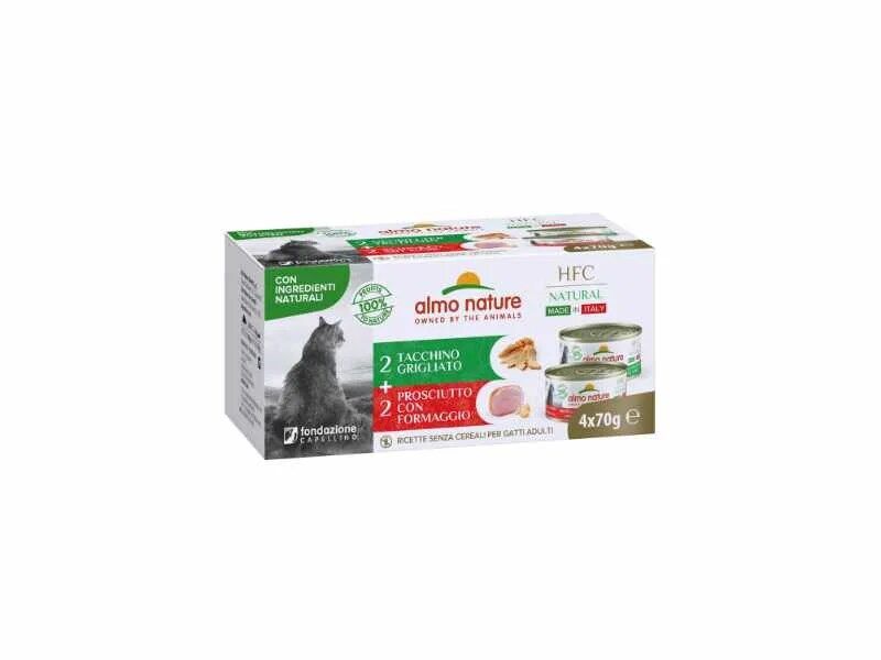Almo Nature Hfc Gato Multi Pack - Sort. Natural 4 x 70 Gr