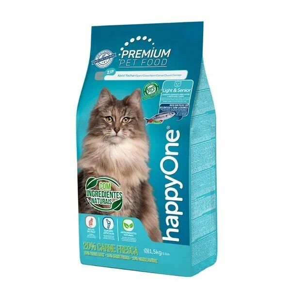 HappyOne Premium Gato Light & Sénior Carne Fresca