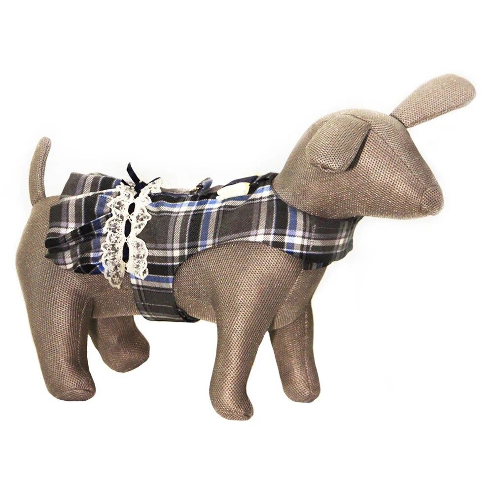 Vestido Peitoral "Blue Chess" - Be Trendy