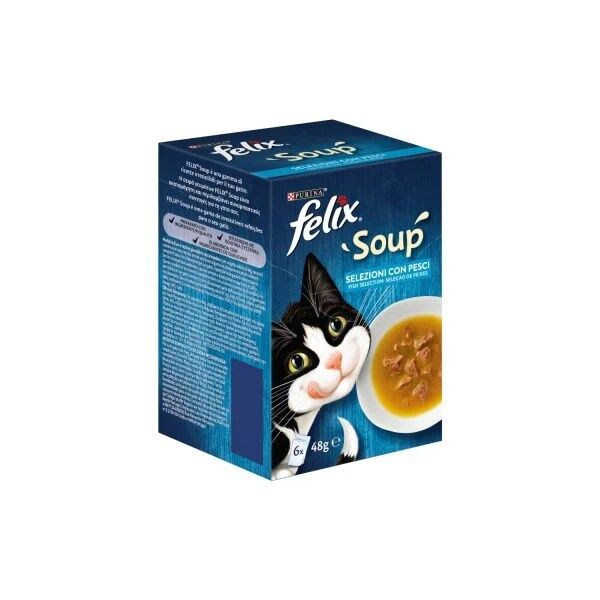 Purina Cat - Felix Soup Seleção De Peixes 6x48gr