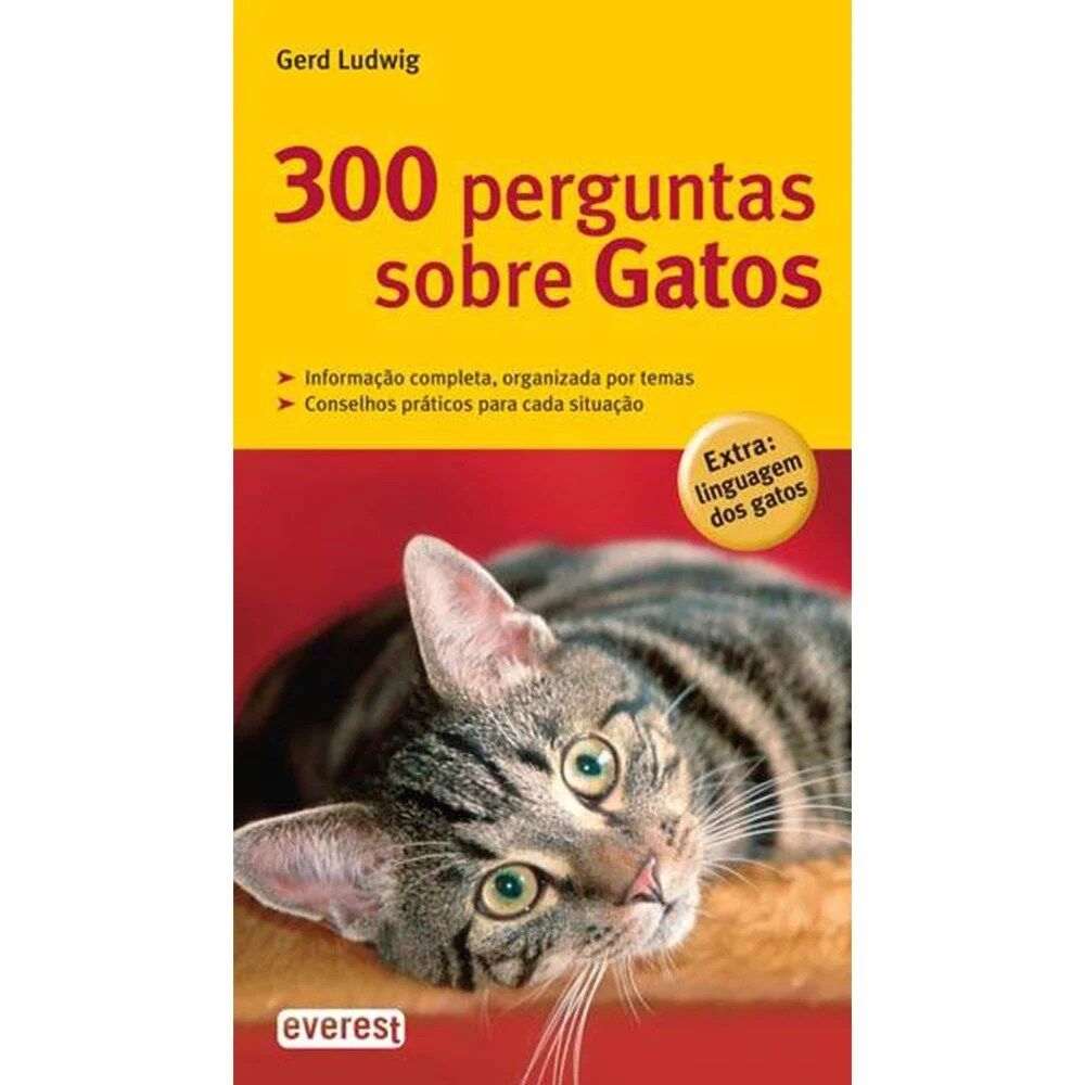 Livro 300 perguntas sobre Gatos