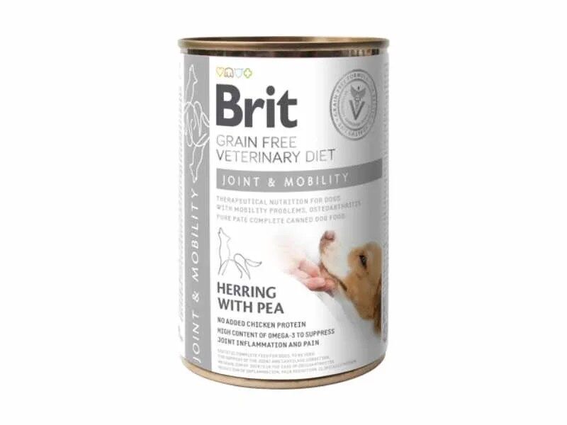 Brit Veterinary Diet Dog Joint & Mobility Grain-Free Herring with Pea - Wet