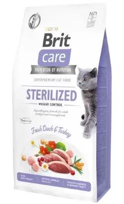 Brit Care Cat Grain Free Sterilized Weight Control Duck e Turkey