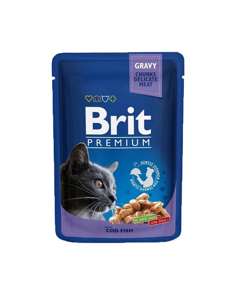 Brit Blue Cat Wet Cod Fish