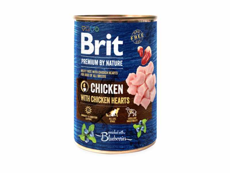 Brit Blue Dog Nature Chicken with Hearts Wet