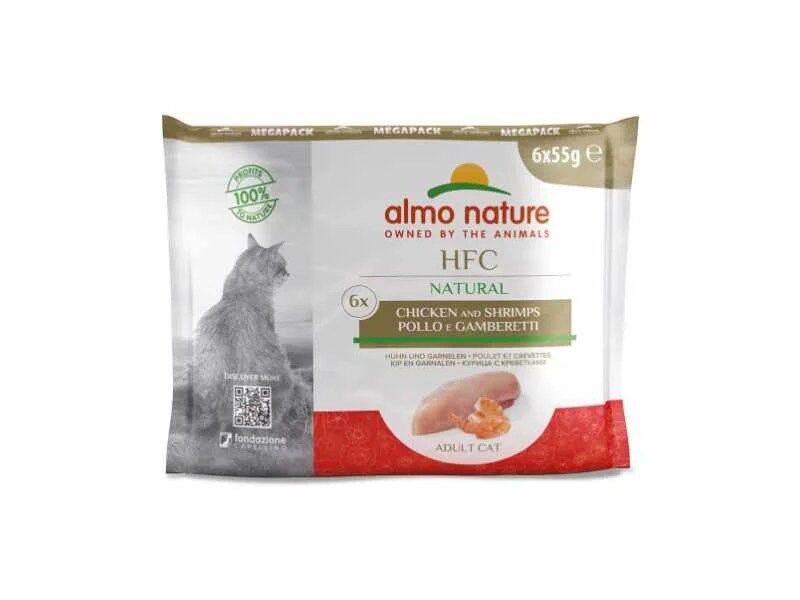 Almo Nature HFC Natural Gato - Pack Frango e camarão