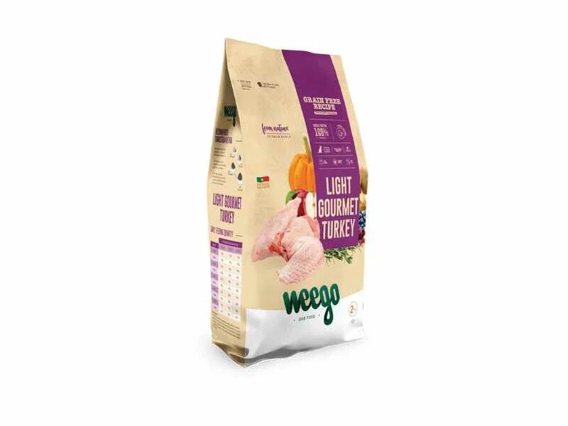 Weego Grain Free Dog Food Adult Light Gourmet Turkey