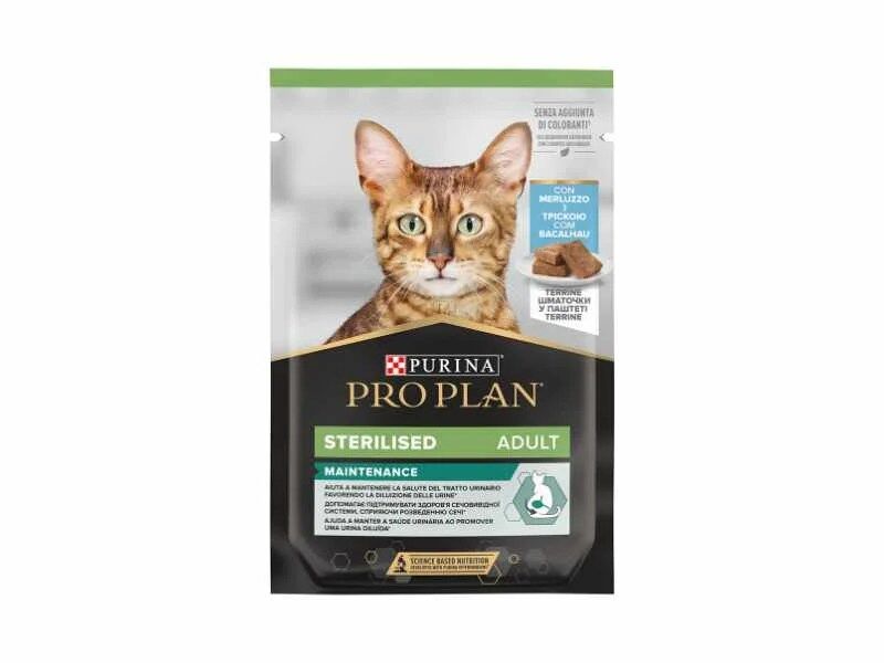 Pro Plan Gato Sterilised adulto Maintenance - Bacalhau Terrine