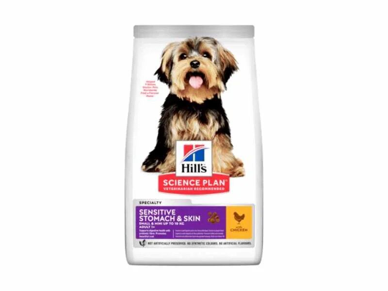Hills Science Plan Dog Sensitive Stomach e Skin Small e Mini Adult with Chicken 1,5 kg