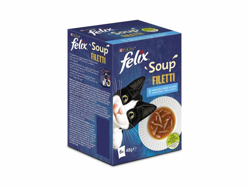 Felix Soup Filetti Seleção de peixe - bacalhau, atum e solha - 6x48g