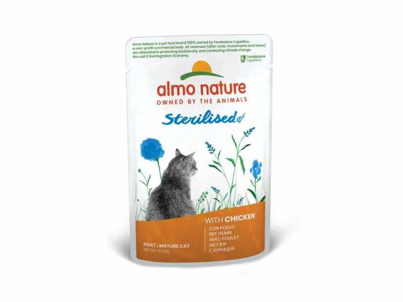 Almo Cat Functional esterilizada de frango
