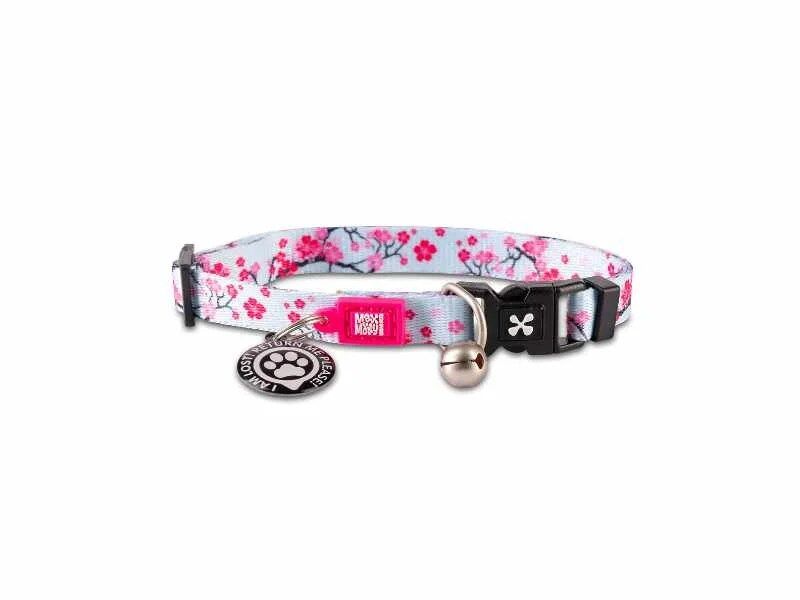 Max & Molly - Coleira Id Tag Cherry Bloom para gato