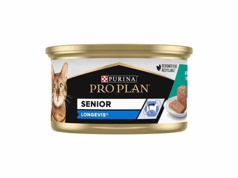 Pro Plan Senior Longevis 7+ - Patê para gato sénior - Atum