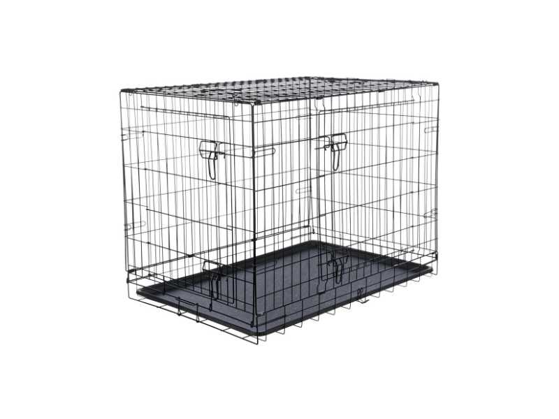 Transportadora em arame com duas portas da Trixie