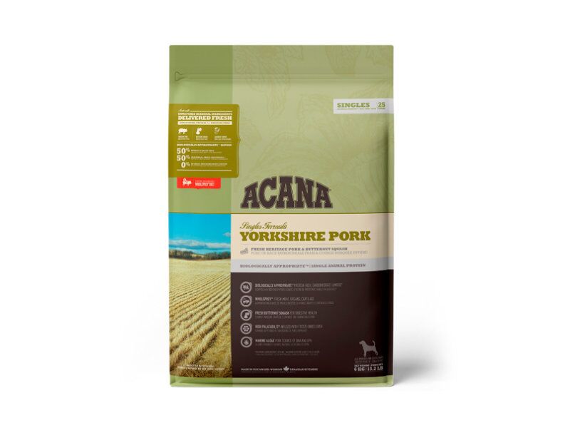 Acana Singles Yorkshire Pork – Ração Grain‑Free para Cães