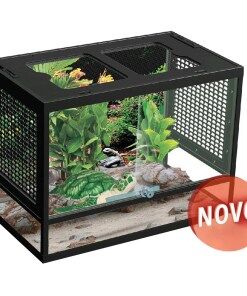 Terrário com Tampa Arejada e Fecho Segurança