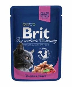 Brit Blue Cat Wet  Salmon & Trout
